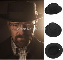 Whole2015 Fashion Men Classic Felt Pork Pie Porkpie Fedora Hat Chapea Cap Upturn Masculino Black Ribbon Band Panama Hats 25831438279187