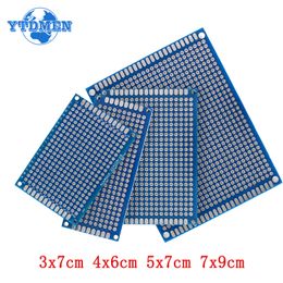 10/18/20/30PCS PCB Board Blue Double Side Prototype Board 2x8cm 3x7cm 4x6cm 5x7cm 7x9cm Circuit Boards DIY Electronic Kit