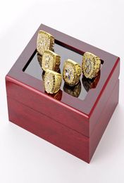 Fine SuperBowl FootballCowboys Championship Rings Wood Box Set Jewellery men039s rings 5pieceset Souvenir Men Fan Gift 2020 whol5741898