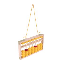 Calculators 7 Column NonSlip Hanging Wooden Abacus Chinese Soroban Educational Tool Mathmetic Calculator for Student Teacher