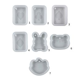 DIY Pendant Silicone Mold Different Shapes Sign Molds Ornaments Silicone Mould Resin Casting Molds DIY Crafts Supplies
