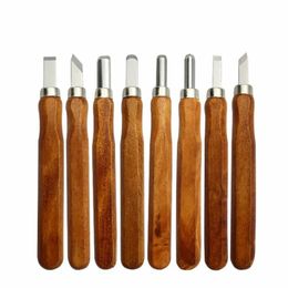 8/12Pcs/set Wood Handle Wood Carving Chisel Tools Set Cutter Wood Carving Knife Set Woodworking Engraving carving Hand Tool Kit