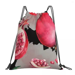 Backpack Euphoric Pomegranates Fashion Portable Drawstring Bag Bundle Pocket Shoes BookBag For Man Woman Students