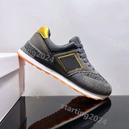 Designer Fashion Mens Trainers N574 Running Shoes B574 UNC 574 Rich Paul 574S Leon Dore White Navy Oak Leaf Green Yellow Orange Women Sneakers 36-45 T412