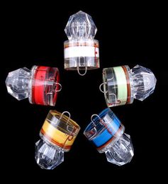 Led Diamond Fishing Flashing Light Deep Drop Underwater Acrylic Bait Lure Squid Strobe Lights 5 Colours for Choose 1PC2647762