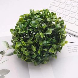 Decorative Flowers Diy Indoor Home Wedding El Party Leave Ball Grass Garden Decoration Artificial Plant