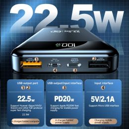22.5W PowerBank 20000mAh Output Super Fast Charging Power bank External Battery Pack for iPhone Huawei Xiaomi Samsung Powerbank
