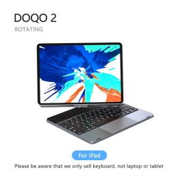 Keyboards DOQO 2: 360 degree rotating multiview iPad keyboard Pro case for iPad Pro 11 inch & iPad Pro 12.9&iPad Air 10.9 inch