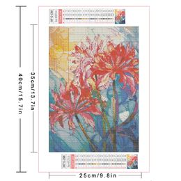 AZQSD Diamond Art Painting Flower Equinox Cross Stitch 20x30cm Embroidery Sale Floral Home Decor Rhinestones Diy Gift