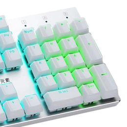 Accessories 104 Keys Layout Translucent Keycaps OEM White Keycap DIY Black Backlit Crystal Edge for Mechanical Keyboard Key Cap