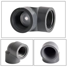 1/2 3/4 1 Inch PVC Pipe Female Threaded Connector Plastic PVC Straight Elbow Tee Aquarium Fish Tank Water Supply Adapter