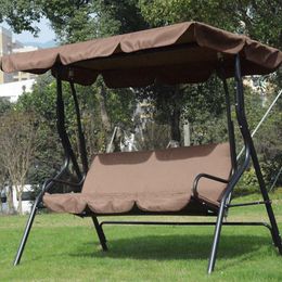 Seater Size Outdoor Garden Patio Swing Sunshade Cover Canopy Seat Top Cover Courtyard Waterproof Swing Sunshade