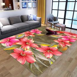 Carpets 12582 Nordic Tie-Dye Carpet Wholesale Plush Mat Living Room Bedroom Bed Blanket Floor Cushion For Home Decoration