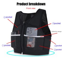 Bags Universal Crosscountry Marathon Vest Bags Elastic Running Storage Chest Pack Jacket Breathable for Outdoor Sports Small Item