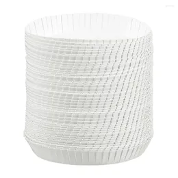 Disposable Cups Straws 50 Pcs Travel Coffee Mug Paper Cup Lid Tea Covers Lids Regeneration Drinking Stackable White