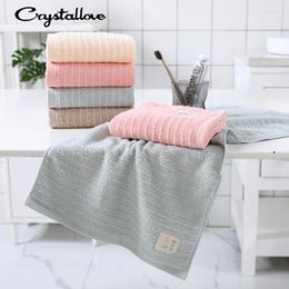 Towel CRYSTALLOVE Cotton Fashion Personality Simple Candy Colour Bath 34 74cm Striped Yarn Dyed Family