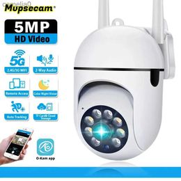 IP Cameras 5G WIFI monitoring camera 1080P 5MP 8K indoor AI tracking human body detection 2-channel audio intelligent video home baby monitor cameraC240412