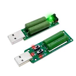 USB resistor dc electronic load With switch adjustable 3 current 5V1A/2A/3A battery capacity voltage discharge resistance tester