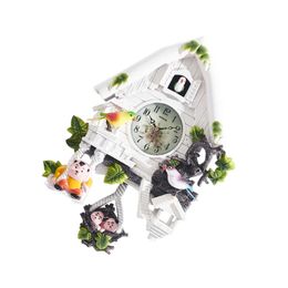 Nature inspired Cuckoo Wall Clock Handmade with Delicate Children Figures