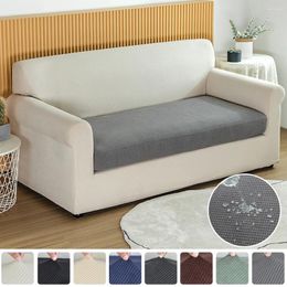 Chair Covers Jacquard Waterproof Sofa Seat Cushion Elastic Soild Colour Corner Couch Slipcovers Removable For Home Banquet Office