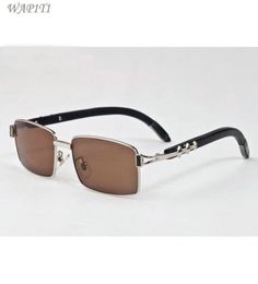 fashion sports sunglasses for men brown black clear lens wood bamboo silver gold frame vintage retro sun glasses for women lunette2797359