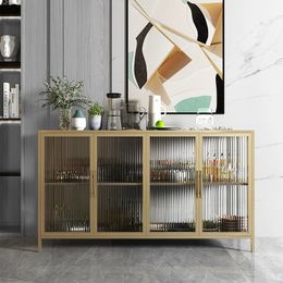 Pantry Shoe Living Room Cabinets Sideboard Liquor Side Kitchen Display Cabinet Glass Meuble Rangement Nordic Furniture BL50LC