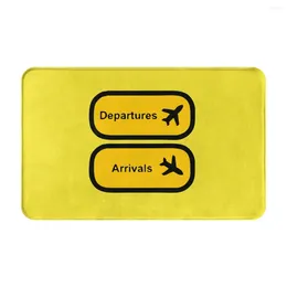 Carpets DEPARTURES ARRIVALS Doormat Rug Carpet Mat Footpad Bath Non-slip Entrance Kitchen Bedroom Absorbent Dust Removal