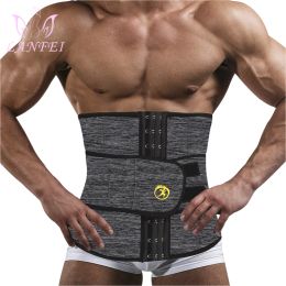 Underwear Lanfei Mens Thermo Neoprene Body Shaper Waist Trainer Belt Slimming Corset Waist Support Sweat Cinchers Underwear Modelling Strap