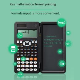 Calculators Scientific Calculator with Lcd Notepad 991ms 991es Professional Portable Foldable Solar Calculator for School Students Office