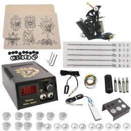 Supplies One Tattoo Hine with Digital Power for Tattoo Needles Tips Beginner Kit Set Supply