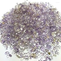 Decorative Figurines 50g 3-5mm Natural Polished Specimen Amethyst Purple Yellow Quartz Crystal Stone Healing Crystals