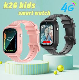 Watches K26 Kids 4G Smart Watch GPS WIFI Video Call SOS Child Smartwatch Camera Monitor Tracker Location Phone Watch Boys Girls Gifts