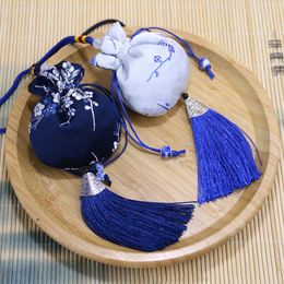 Gift Wrap Vintage Sachet Empty Bags Chinese Style Jewellery Storage Bag Handmade Drawstring With Tassel Car Home Hanging Decoration