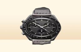 Bioceramic Planet Moon Mens Watches Full Function Quarz Chronograph Watch Mission To Mercury 42mm Nylon Luxury Watch Limited Editi4663608