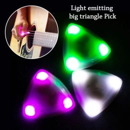 Cables 3pcs Light Up Guitar Picks Bass Pickss Guitar Pick Plectrum Guitar Finger Picks Replacement Guitar Picks