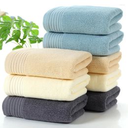 Towel Household Face Pure Cotton Solid Colour Stripe Reactangle Strong Water Absorption Face-care Towels For Home Bathroom