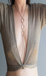 Round Neck Nipple Ring Lowkey Day Necklace Chain Sexy Body Jewelry Obedient Jewelry6911364