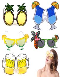 Novelty Beach Party Wedding Decorations Beer Festival Creative 1PC Funny Hawaiian Cartoon Pineapple Style Women Sunglasses7814703