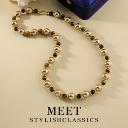 Pendant Necklaces European And American Retro Art Minimalist Fashion High-end Sense Commuting High-quality Pearl Versatile Necklace