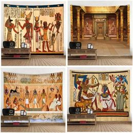 Tapestries Classic Ancient Egypt Mural Art Tapestry Hippie Boho Decor Yoga Mat Living Room Bedroom