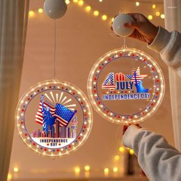 Party Decoration 4th Of Julys Lights Indoor Window For Fourth Independences Labour Memorial Day Patriotics Decorations Gift