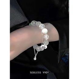 Charm Bracelets New Chinese Style Cool Cats Eye Stone Bracelet For Women Light Luxury Niche Exquisite And High-End Feel Men Drop Deliv Otnrw