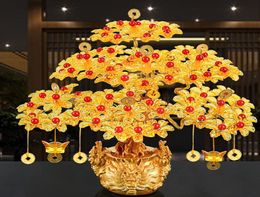 Feng Shui Money Lucky Rich Tree Craft Natural Crystal Office Creative Home Room Decor T2003318931089