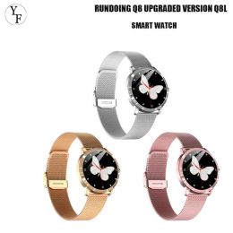 Watches Smart Watch RUNDOING Q8 Upgraded Version Q8L Full Touch Screen Smartwatch For Women Fashion Fitness Tracker Heart Rate Monitor