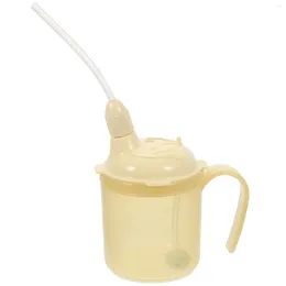 Disposable Cups Straws Nursing Cup Handled Adult Sippy Liquid Diet Straw Drinking Lids Water Aldult Practical Bottles Adults