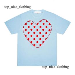 Designer Red Heart Fashion Embroidered Sports & Leisure Summer Cdgs Shirt Cotton Printed Short Sleeve High Quanlity Tshirts Play Brand Unisex T Shirts 603
