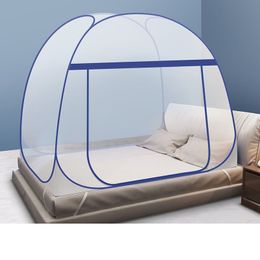 Summer Home Single-door Yurt Mosquito Net Simple Solid Color Installation-free Mosquito Net Portable Anti-mosquito Small Tent