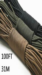 Paracord 550 Parachute Cord Lanyard Rope Mil Spec Type III 7 Strand 100FT 31m Climbing Camping survival equipment Climbing rope5816192