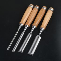 4pcs Wood Carving Chisel 60CRV Chromium Vanadium Steel Semi-Circular Steel Wood Carving Gouge Chisels Tool DIY Woodworking