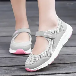 Casual Shoes Loveontop Women Sneakers Mary Jane Mother Lightweight Mesh Flats Walking Zapatillas Mujer Ladies